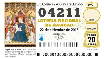 04211, tercer premio del sorteo de la Lotería de Navidad 2018