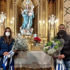 El Alavés despidió su Centenario con la ofrenda floral a la patrona de Vitoria