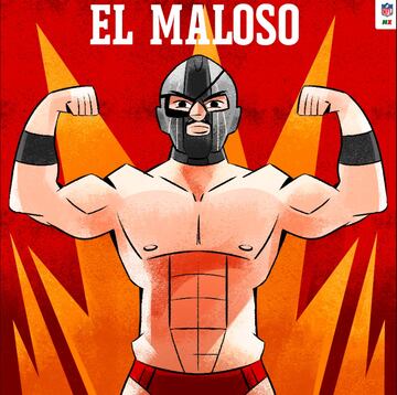 Así se ven los 32 equipos al estilo de la lucha libre mexicana