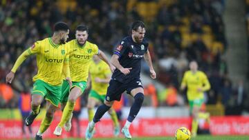 NORWICH, ENGLAND - JANUARY 08: Blackburn Rovers' Ben Brereton Diaz during the Emirates FA Cup Third Round match between Norwich City and Blackburn Rovers at Carrow Road on January 8, 2023 in Norwich, England. (Photo by Rob Newell - CameraSport via Getty Images)