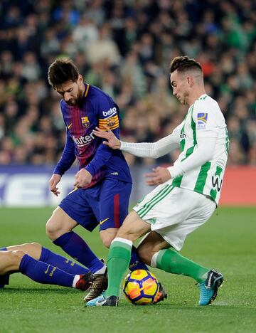 Messi y Fabian Ruiz.