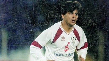Zalazar, en su &eacute;poca como jugador del Albacete.
