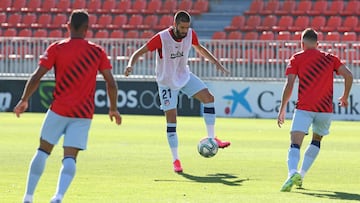 Carrasco en un partidillo del Atlético.