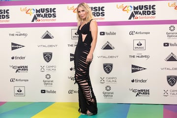 Soraya a su llegada al photocall de LOS40 Music Awards Santander.