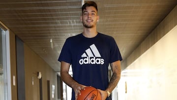 Willy Hernangómez, durante la presentación del NBA2K18.