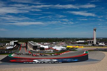 Panorámica del circuito de Las Américas en Austin durante la carrera. 