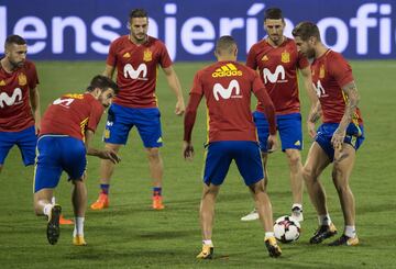 Clima de euforia en el entrenamiento de la Selección