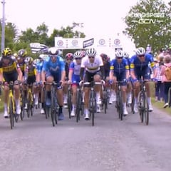 La espectadora que provocó la montonera en el Tour está "avergonzada y asustada"