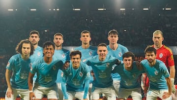 Once inicial del Celta en el partido contra la Real Sociedad en Balaídos.