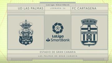 Resumen y goles de Las Palmas vs. Cartagena de la Liga Smartbank