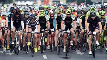 Los ciclistas se unen a favor de la seguridad.