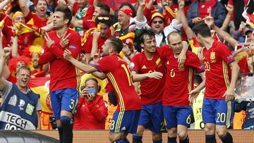 Piqué, autor del gol de la victoria ante España.