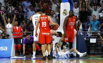 Sergio Llull y Rudy Fernández.