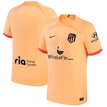 El Atlético de Madrid ha presentado la que será la tercera equipación para la temporada 22/23. De color naranja e inspirada en el fruto del madroño, icónico árbol presente en nuestro escudo y en el de la ciudad de Madrid.