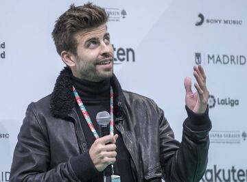 Piqué in Madrid this week for the Davis Cup.