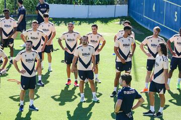 Entrenamiento de pretemporada del Cádiz CF. Temporada 2024-25.