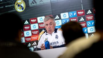 Rueda de prensa de Ancelotti y Tchouameni, previa al Lille - Real Madrid, en directo