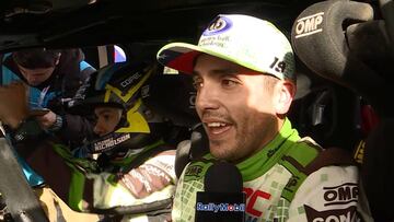 La emoción de Jorge Martínez tras ganar el Rally Mobil en Quillón