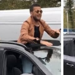 Dani Alves canta y baila en plena calle desde su coche