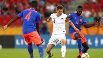 Colombia y Nueva Zelanda se enfrentan por los octavos de final del Mundial Sub 20.