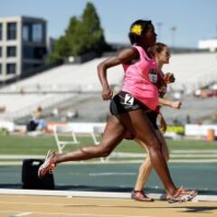 Alysia Montaño compitió en 800 embarazada de ocho meses