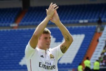 Presentación de Toni kroos con el Real Madrid.