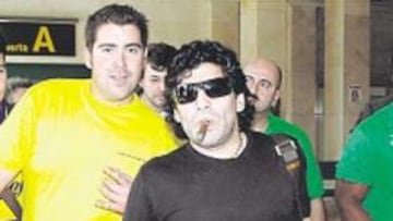 <b>ESTRELLA. </b>Maradona estará en la inauguración del Mundial.