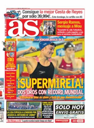 Las portadas de AS de diciembre