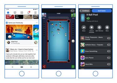 Facebook Instant Games tendrá su propia pestaña