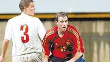 <b>GOLEADOR</B>. Jonan García marcó su primer tanto con la Sub-21.