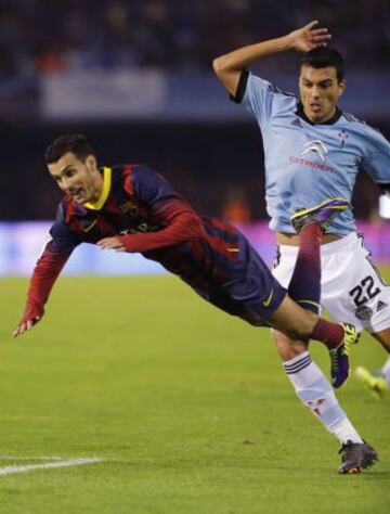 Celta de Vigo-Barcelona. Pedro y Cabral.