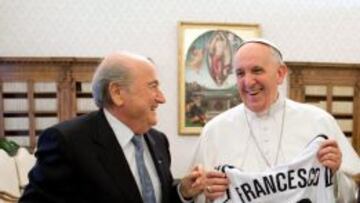 Blatter, con el Papa Francisco.