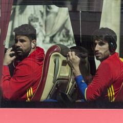 Diego Costa viajó con el grupo