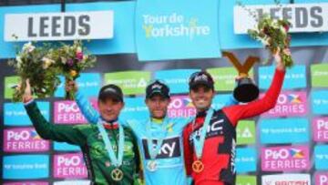 Lars-Petter Nordhaug compartió podio con Samuel Sánchez y Thomas Voeckler.
