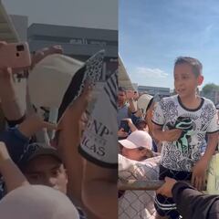 Niño llora al recibir unos guantes firmados por Luis Ángel Malagón