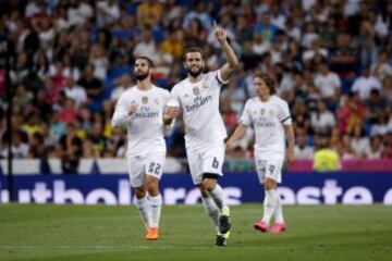 1-0. Nacho Fernández celebró el primer tanto.