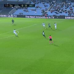 El terrible fallo del Betis en el primer gol del Celta de Vigo