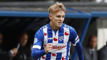 El futbolista noruego del Heerenveen, Martin Odegaard, durante un encuentro.