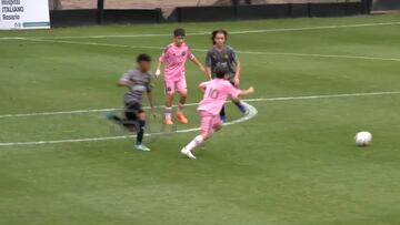 Thiago Messi amazes with fantasy pass that mirrors his father’s iconic assists