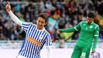Bonito adi¨®s para Xabi Prieto y Carlos Mart¨ªnez en Anoeta