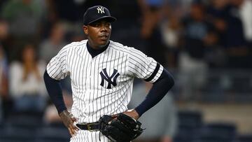 El cerrador de los Yankees no ha podido ver acci&oacute;n en 2020 debido a la Covid-19, pero podr&iacute;a hacer su debut en el &uacute;ltimo duelo de la serie ante los Red Sox.