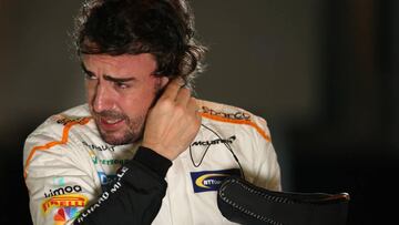 Fernando Alonso en el GP de Bahréin de F1 2018.
