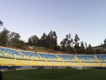 El estadio Sausalito lugar donde jugarán el partido más vistoso de cuartos de final de Copa América. Argentina-Colombia