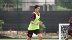 En imágenes, Colombia se enfoca en el partido con China