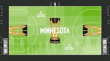 La NBA ‘modifica’ sus canchas para la Copa: así son las 30 pistas de la NBA Cup