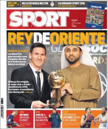 Portadas de la prensa mundial