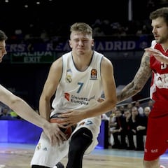Resumen del Madrid-Milán, Euroliga 2017: Doncic se sale en la tercera del Madrid en Euroliga