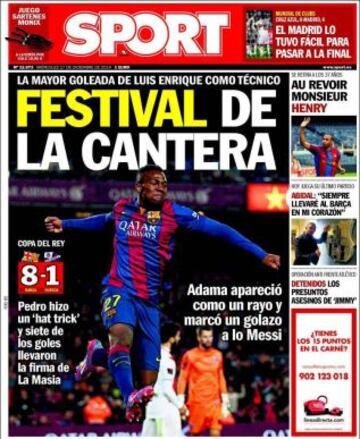 Portadas de la prensa deportiva