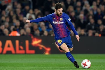 2-0. Messi struck with his left and it took a deflection. He did so well to win it back after losing it and then hit it with a deflection off Naldo.