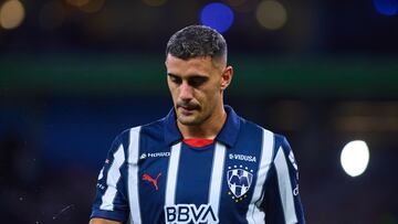 German Berterame of Monterrey during the 2nd round match between Monterrey and Cruz Azul as part of the Liga BBVA MX, Torneo Apertura 2024 at BBVA Bancomer Stadium on July 13, 2024 in Monterrey, Nuevo Leon, Mexico.